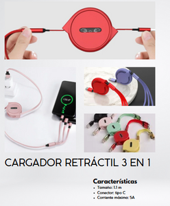 CARGADOR PORTATIL 3 EN 1