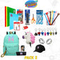 PACK ESCOLAR 2 MOCHILA+POWER BANK+UTILES ESCOLARES